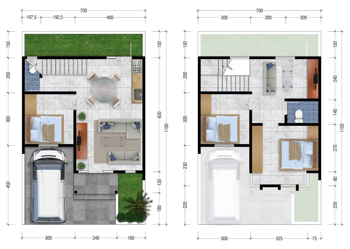 Floor Plan tipe 50/70